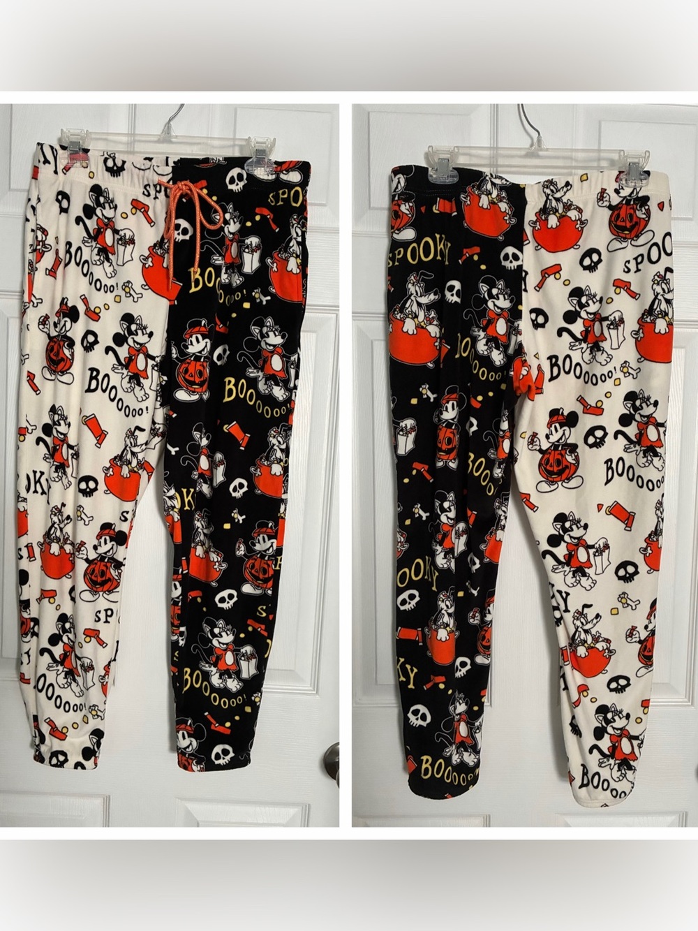 Disney Mickey Mouse Halloween Plush Pajama Jogger Pants MEDIUM (8-10)